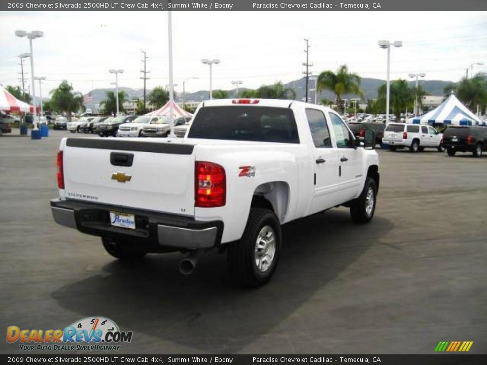 2009 Chevrolet Silverado 2500HD LT Crew Cab 4x4 Summit White / Ebony Photo #5