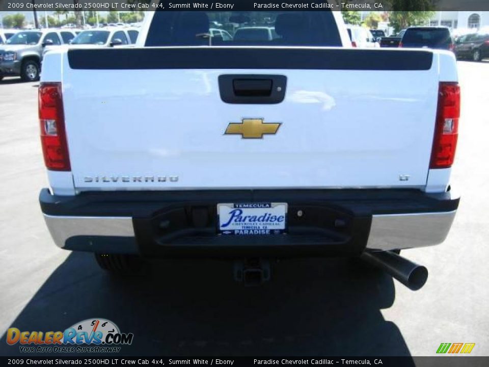2009 Chevrolet Silverado 2500HD LT Crew Cab 4x4 Summit White / Ebony Photo #7
