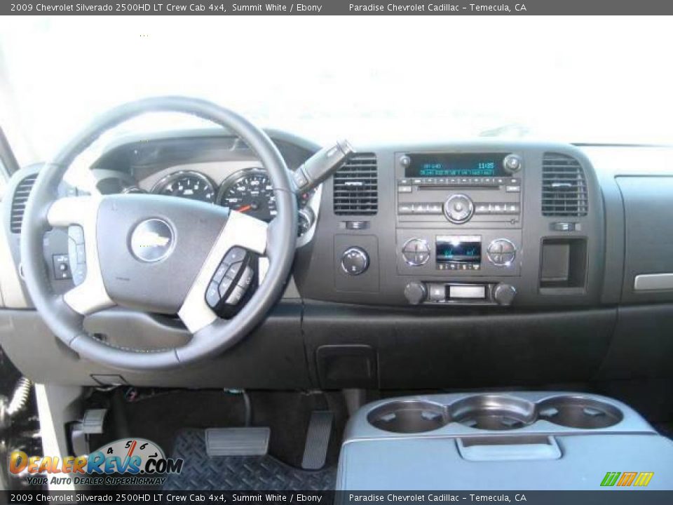 2009 Chevrolet Silverado 2500HD LT Crew Cab 4x4 Summit White / Ebony Photo #13