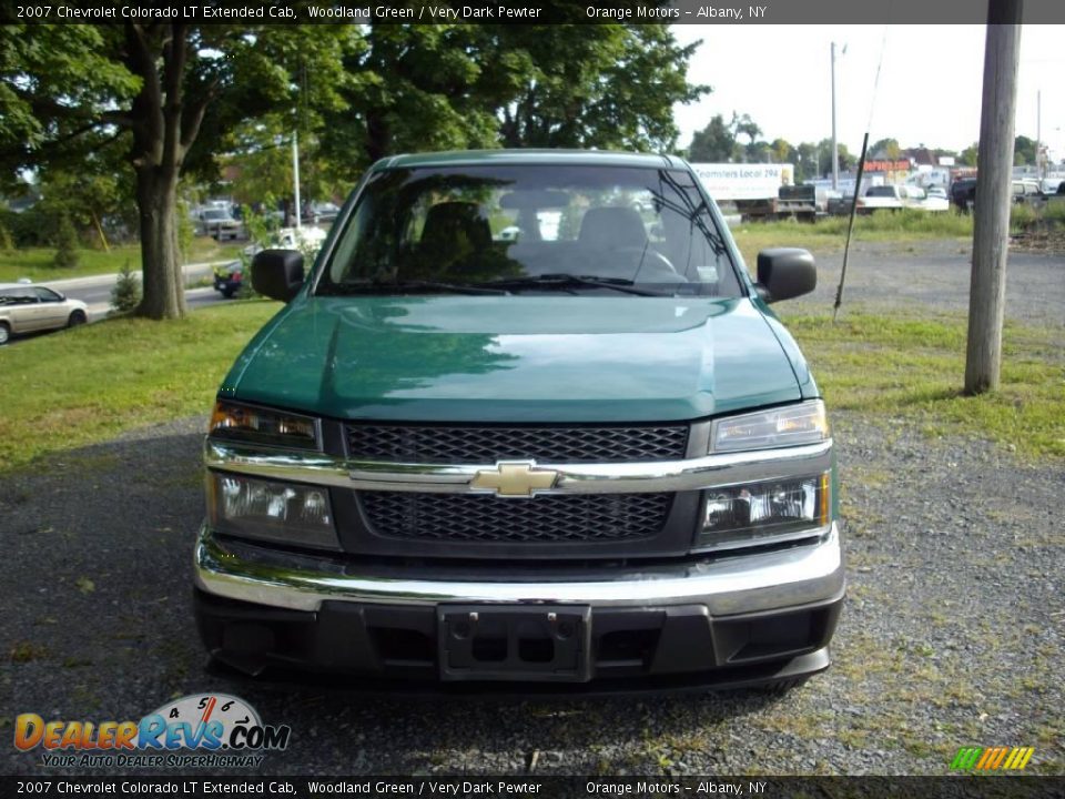 2007 Chevrolet Colorado LT Extended Cab Woodland Green / Very Dark Pewter Photo #3