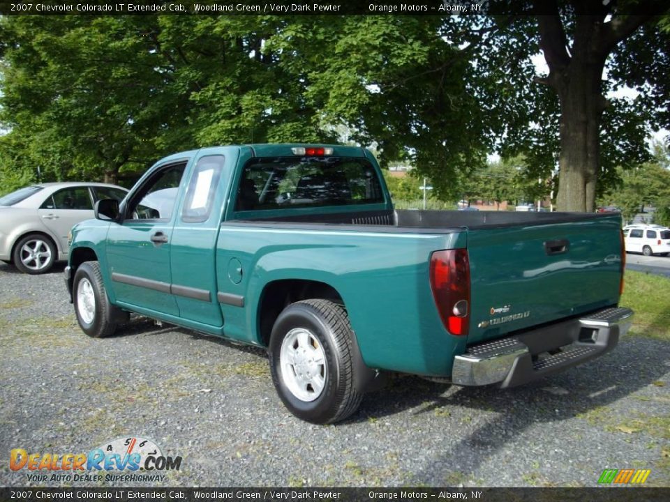 2007 Chevrolet Colorado LT Extended Cab Woodland Green / Very Dark Pewter Photo #4