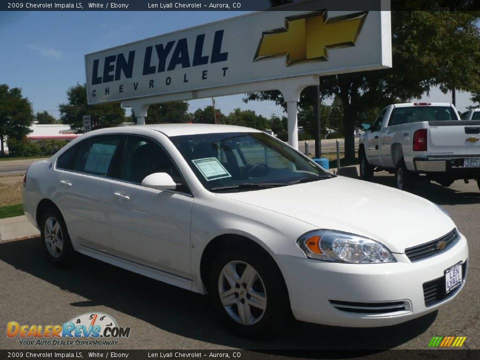 2009 Chevrolet Impala LS White / Ebony Photo #1