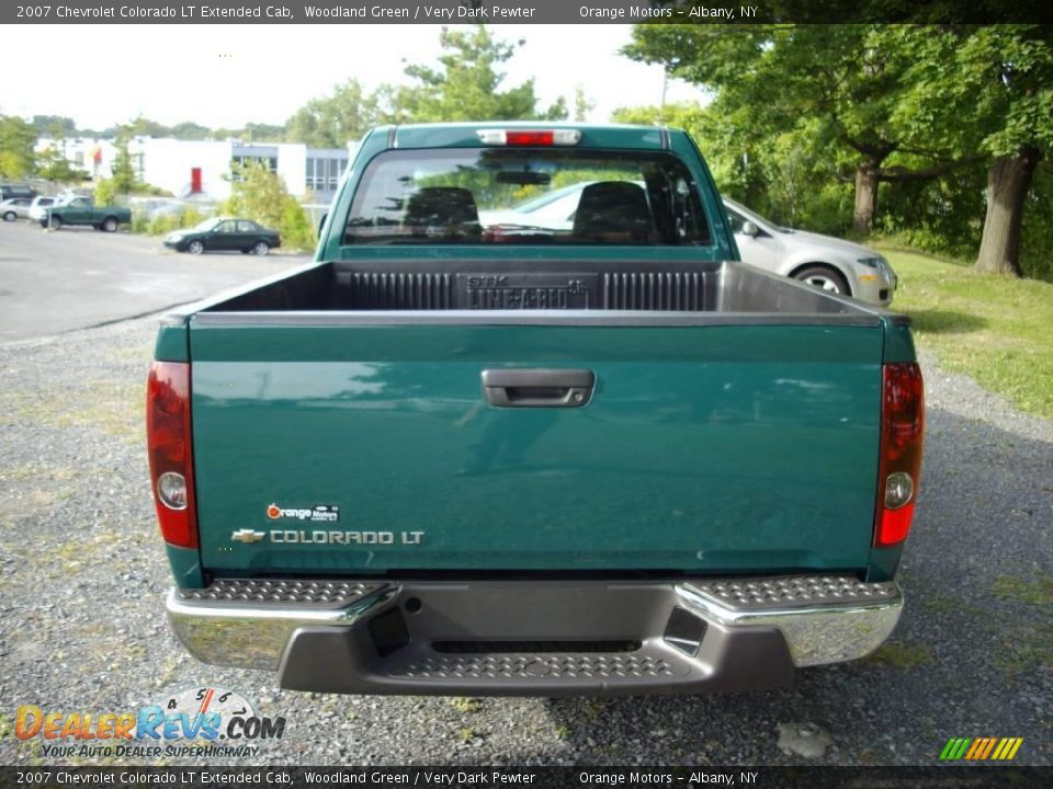 2007 Chevrolet Colorado LT Extended Cab Woodland Green / Very Dark Pewter Photo #5