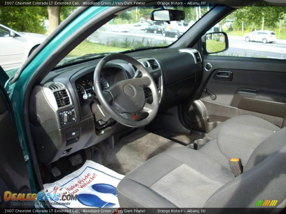 2007 Chevrolet Colorado LT Extended Cab Woodland Green / Very Dark Pewter Photo #7