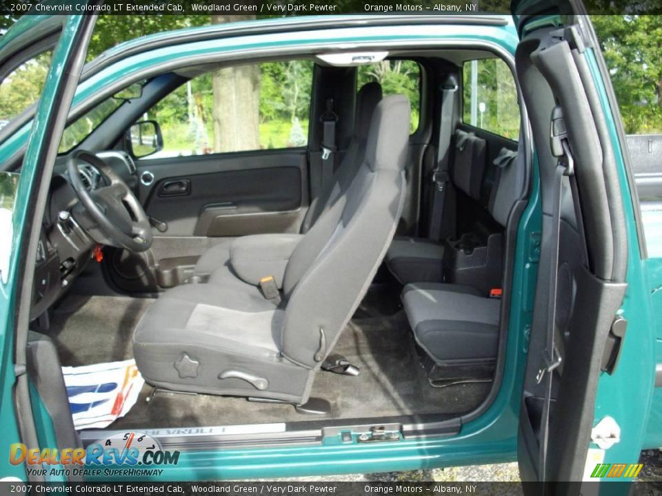2007 Chevrolet Colorado LT Extended Cab Woodland Green / Very Dark Pewter Photo #8