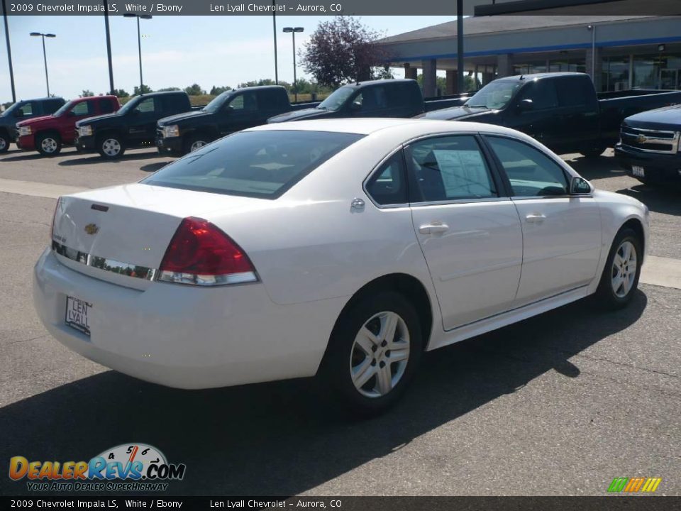 2009 Chevrolet Impala LS White / Ebony Photo #6