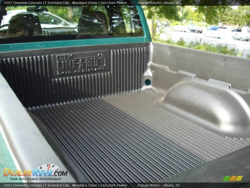 2007 Chevrolet Colorado LT Extended Cab Woodland Green / Very Dark Pewter Photo #10