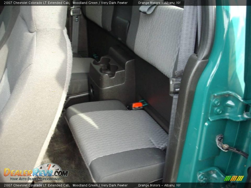 2007 Chevrolet Colorado LT Extended Cab Woodland Green / Very Dark Pewter Photo #11