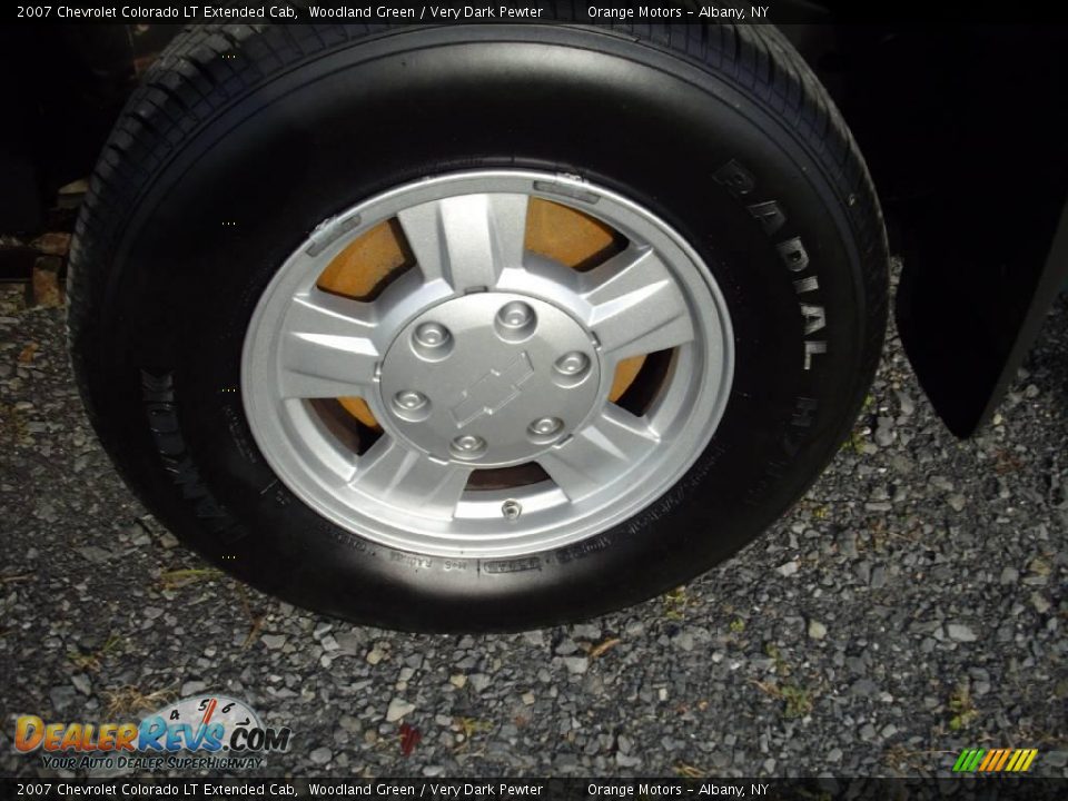 2007 Chevrolet Colorado LT Extended Cab Woodland Green / Very Dark Pewter Photo #12
