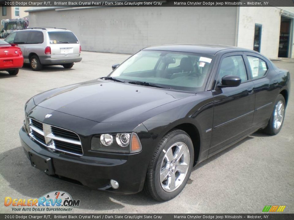 2010 Dodge Charger R/T Brilliant Black Crystal Pearl / Dark Slate Gray/Light Slate Gray Photo #1