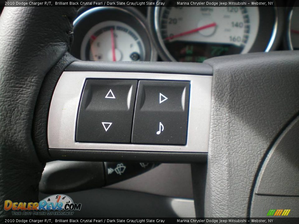 2010 Dodge Charger R/T Brilliant Black Crystal Pearl / Dark Slate Gray/Light Slate Gray Photo #6