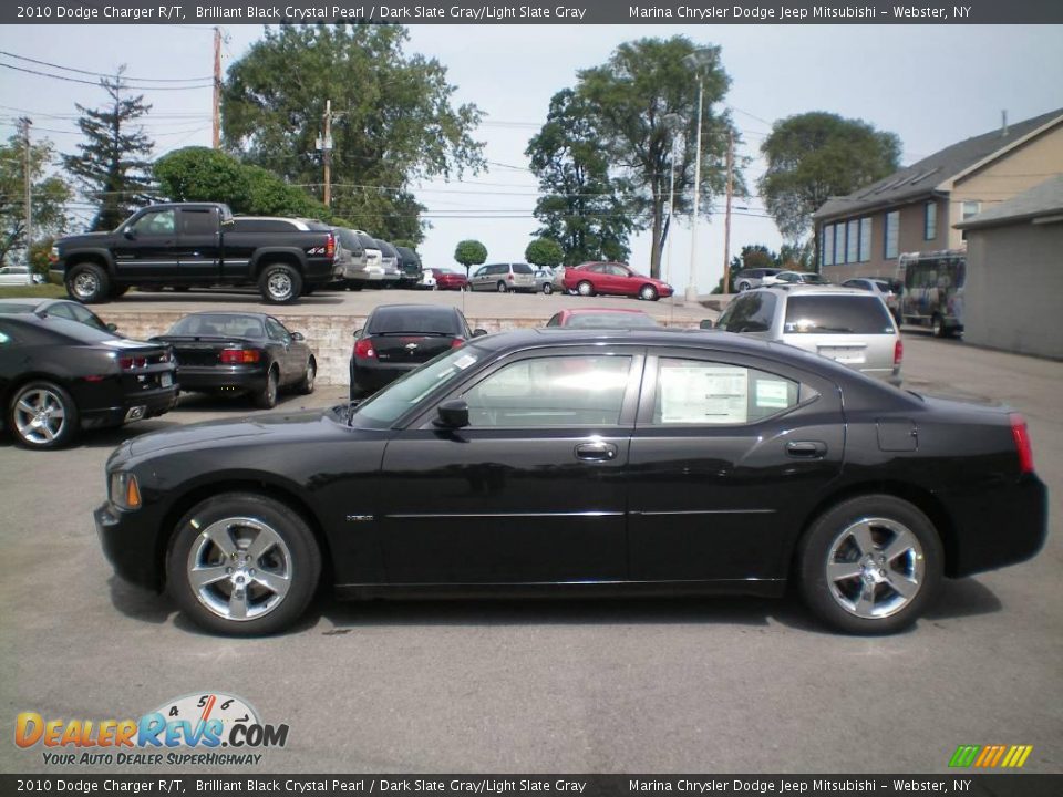 2010 Dodge Charger R/T Brilliant Black Crystal Pearl / Dark Slate Gray/Light Slate Gray Photo #8