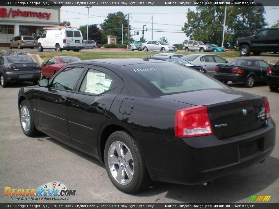 2010 Dodge Charger R/T Brilliant Black Crystal Pearl / Dark Slate Gray/Light Slate Gray Photo #9