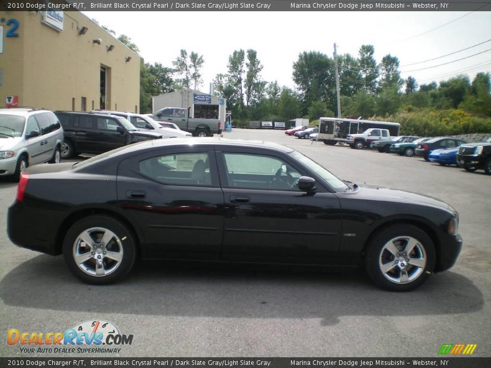 2010 Dodge Charger R/T Brilliant Black Crystal Pearl / Dark Slate Gray/Light Slate Gray Photo #12