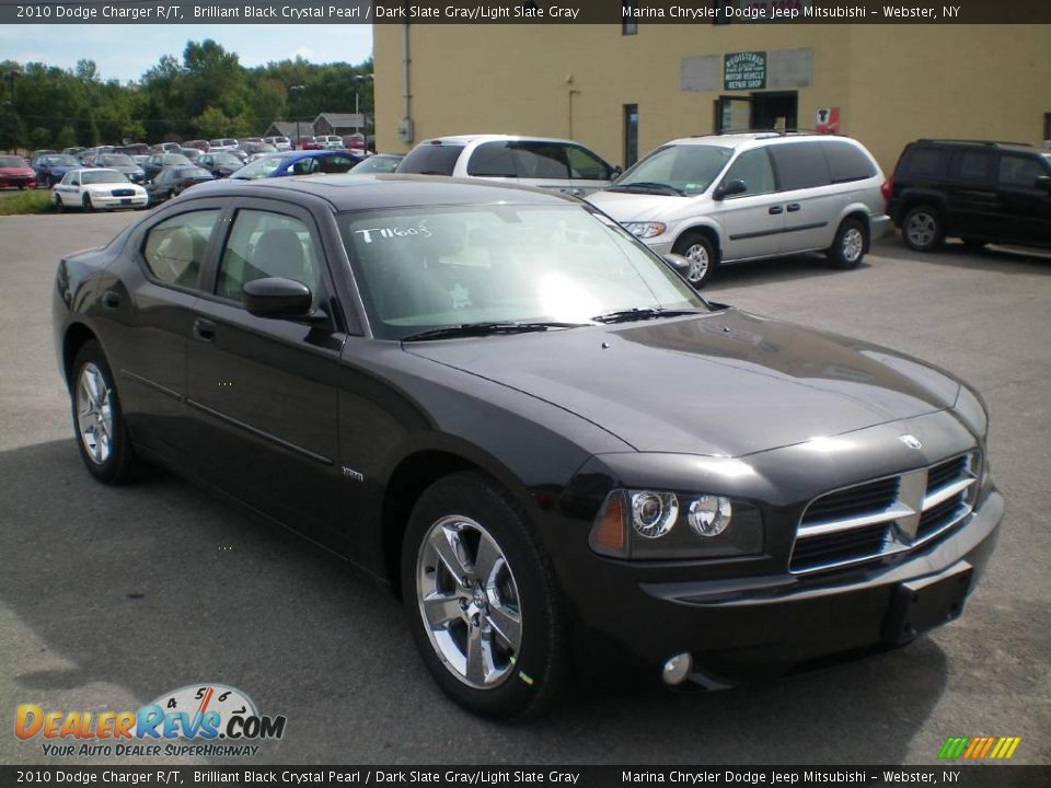 2010 Dodge Charger R/T Brilliant Black Crystal Pearl / Dark Slate Gray/Light Slate Gray Photo #13