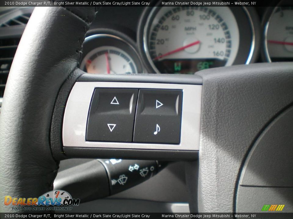 2010 Dodge Charger R/T Bright Silver Metallic / Dark Slate Gray/Light Slate Gray Photo #6