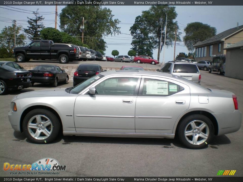 2010 Dodge Charger R/T Bright Silver Metallic / Dark Slate Gray/Light Slate Gray Photo #8