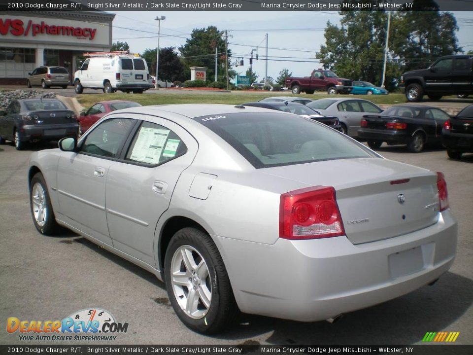 2010 Dodge Charger R/T Bright Silver Metallic / Dark Slate Gray/Light Slate Gray Photo #9