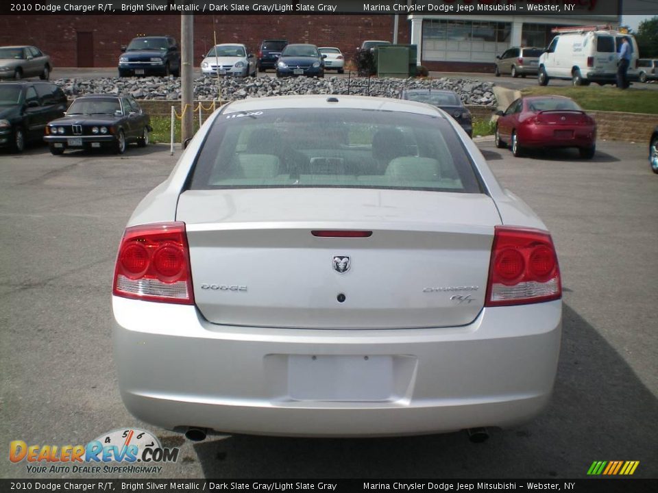 2010 Dodge Charger R/T Bright Silver Metallic / Dark Slate Gray/Light Slate Gray Photo #10