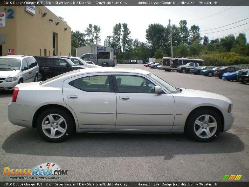 2010 Dodge Charger R/T Bright Silver Metallic / Dark Slate Gray/Light Slate Gray Photo #12