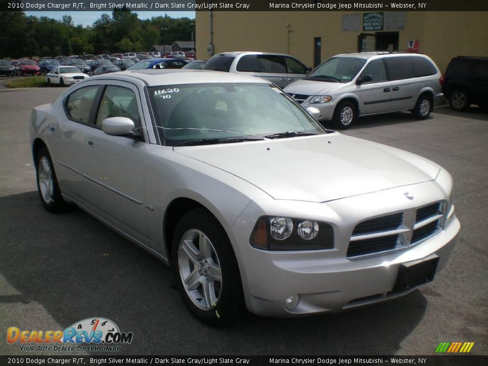 2010 Dodge Charger R/T Bright Silver Metallic / Dark Slate Gray/Light Slate Gray Photo #13