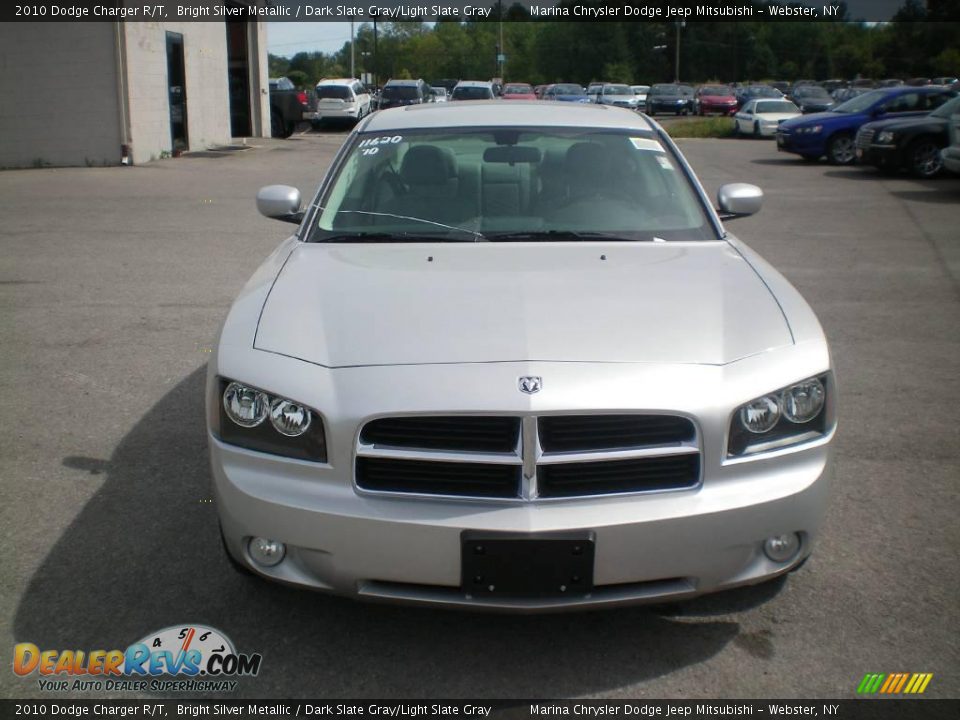 2010 Dodge Charger R/T Bright Silver Metallic / Dark Slate Gray/Light Slate Gray Photo #14