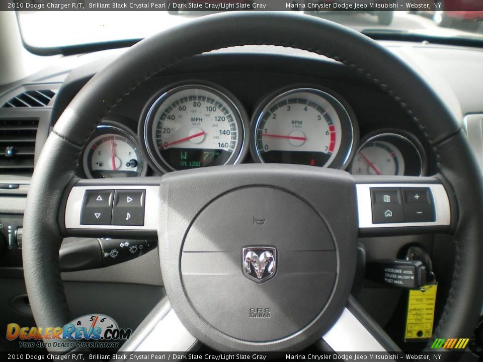 2010 Dodge Charger R/T Brilliant Black Crystal Pearl / Dark Slate Gray/Light Slate Gray Photo #29