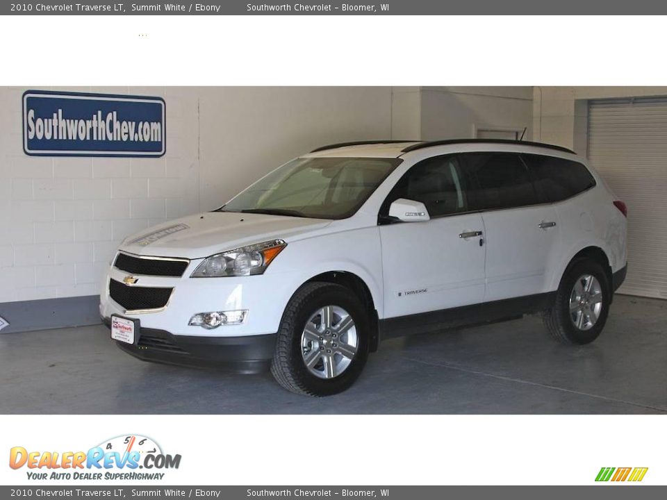 2010 Chevrolet Traverse LT Summit White / Ebony Photo #1