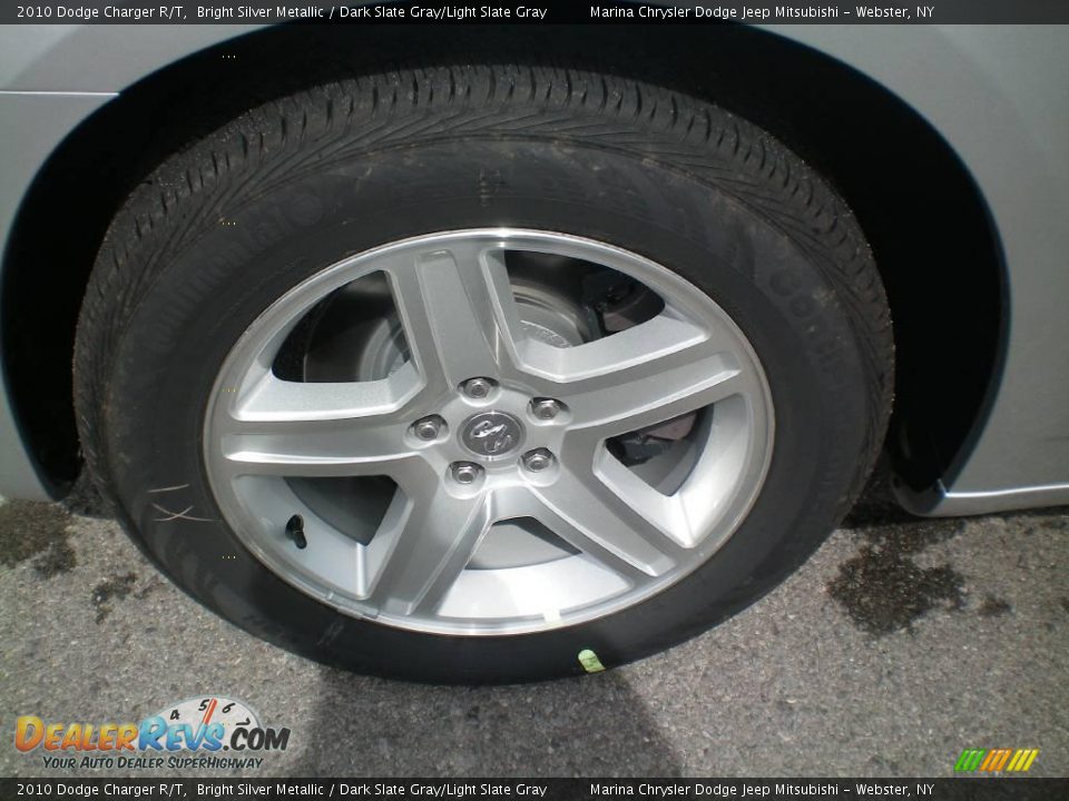 2010 Dodge Charger R/T Bright Silver Metallic / Dark Slate Gray/Light Slate Gray Photo #27