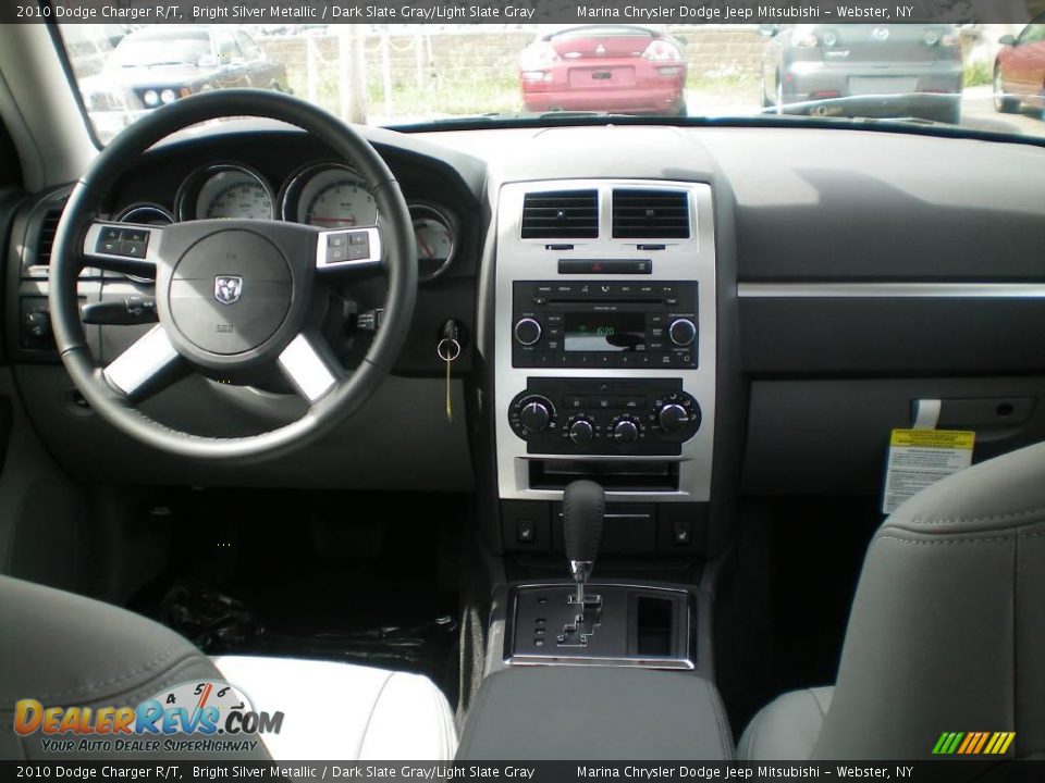 2010 Dodge Charger R/T Bright Silver Metallic / Dark Slate Gray/Light Slate Gray Photo #28