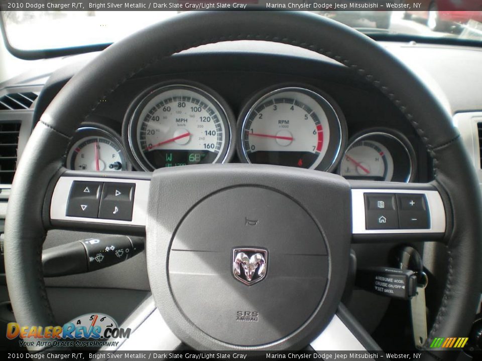 2010 Dodge Charger R/T Bright Silver Metallic / Dark Slate Gray/Light Slate Gray Photo #29