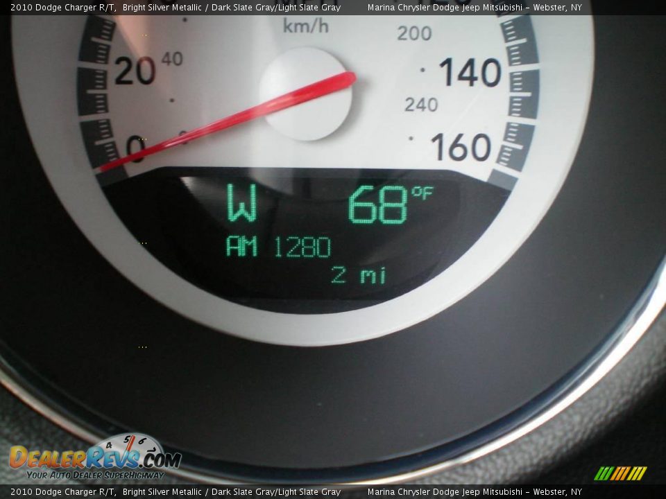2010 Dodge Charger R/T Bright Silver Metallic / Dark Slate Gray/Light Slate Gray Photo #30