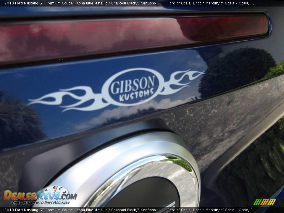 2010 Ford Mustang GT Premium Coupe Kona Blue Metallic / Charcoal Black/Silver Soho Photo #11