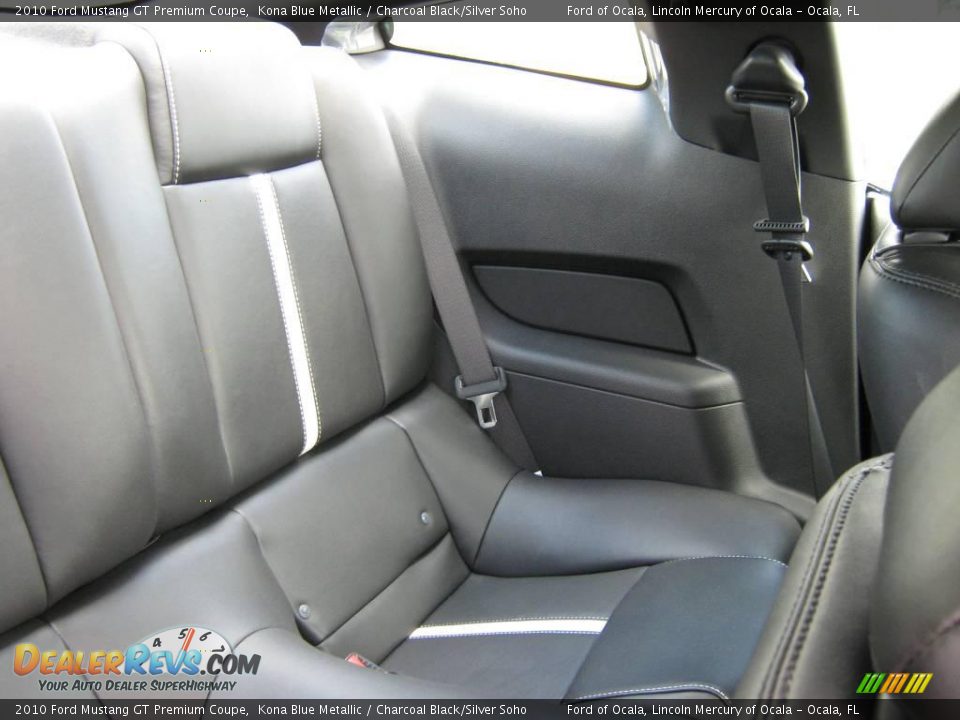 2010 Ford Mustang GT Premium Coupe Kona Blue Metallic / Charcoal Black/Silver Soho Photo #20