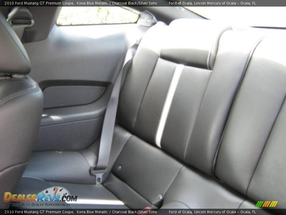 2010 Ford Mustang GT Premium Coupe Kona Blue Metallic / Charcoal Black/Silver Soho Photo #21