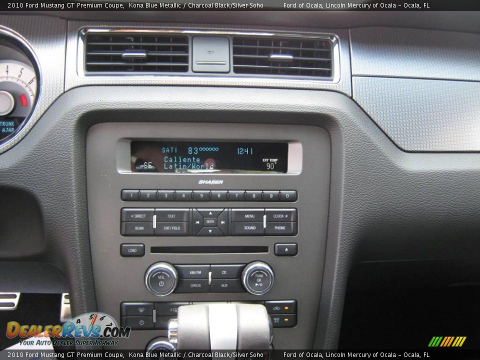 2010 Ford Mustang GT Premium Coupe Kona Blue Metallic / Charcoal Black/Silver Soho Photo #23