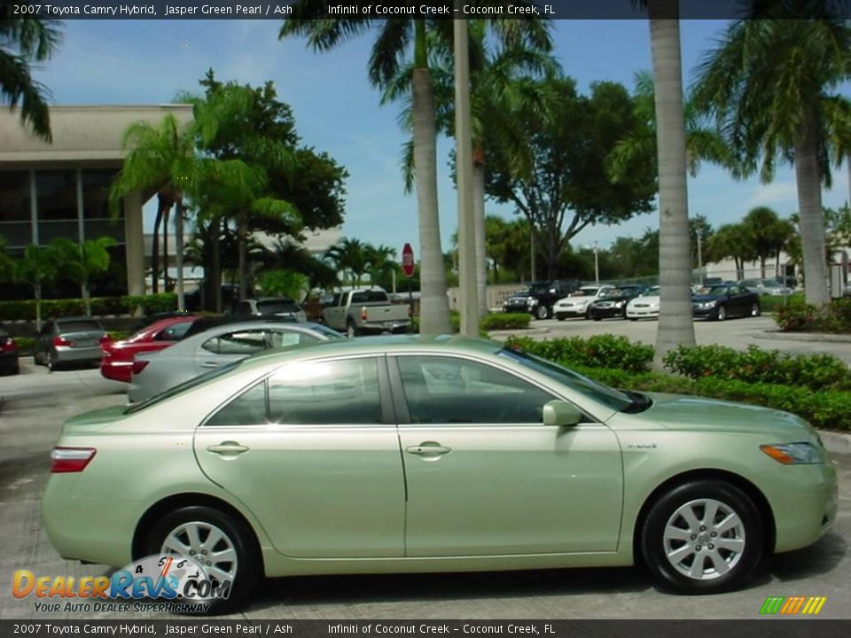 2007 Toyota Camry Hybrid Jasper Green Pearl / Ash Photo #2
