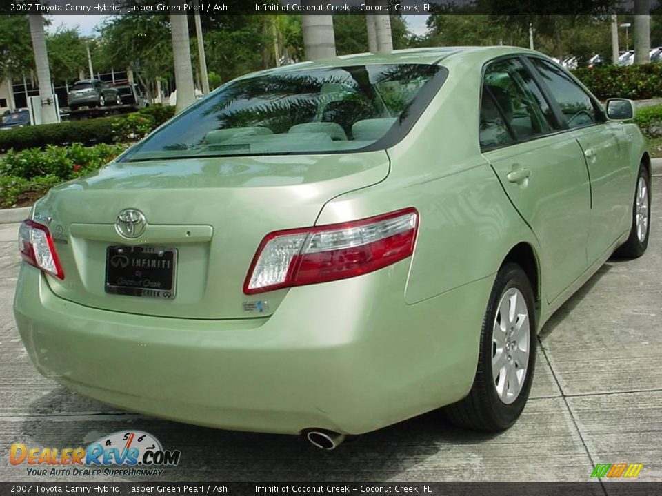 2007 Toyota Camry Hybrid Jasper Green Pearl / Ash Photo #3
