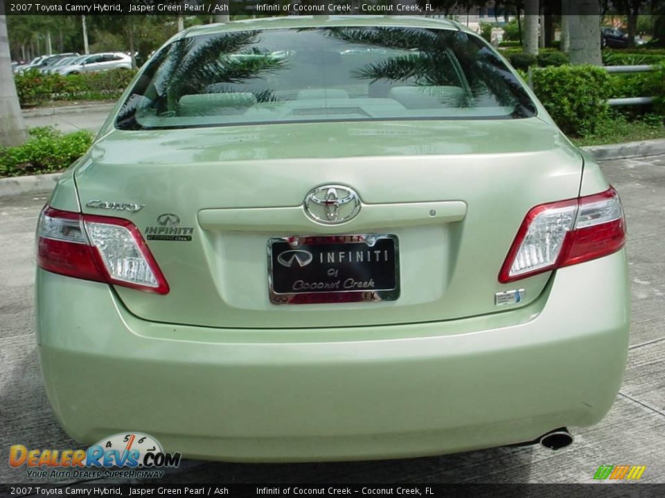 2007 Toyota Camry Hybrid Jasper Green Pearl / Ash Photo #4
