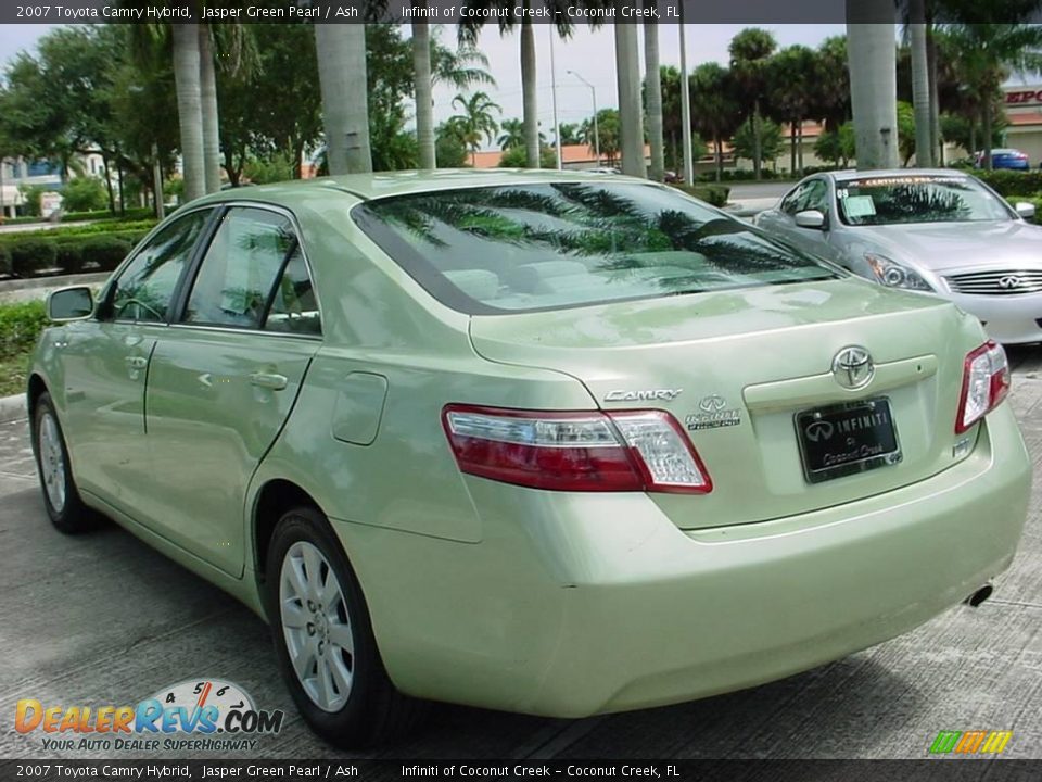 2007 Toyota Camry Hybrid Jasper Green Pearl / Ash Photo #5