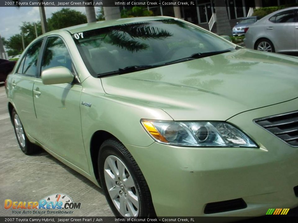2007 Toyota Camry Hybrid Jasper Green Pearl / Ash Photo #10
