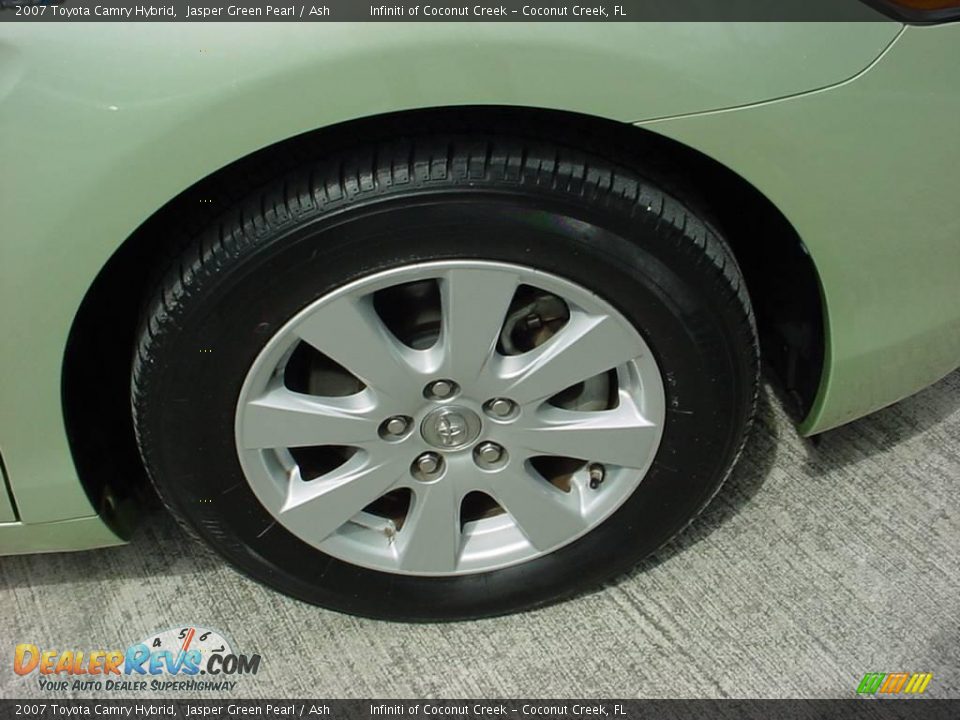 2007 Toyota Camry Hybrid Jasper Green Pearl / Ash Photo #11