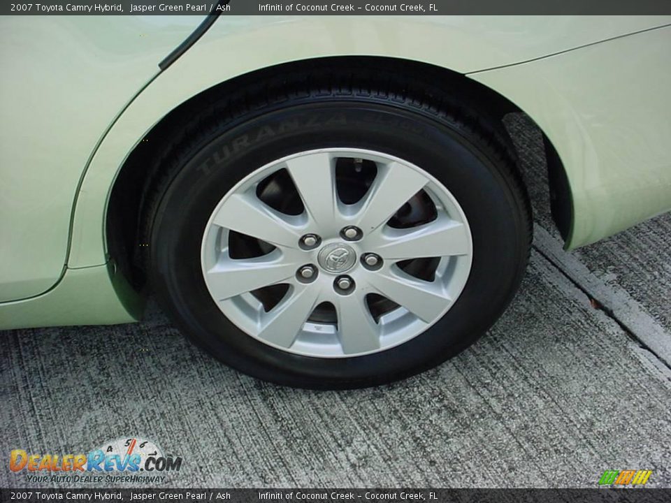 2007 Toyota Camry Hybrid Jasper Green Pearl / Ash Photo #13