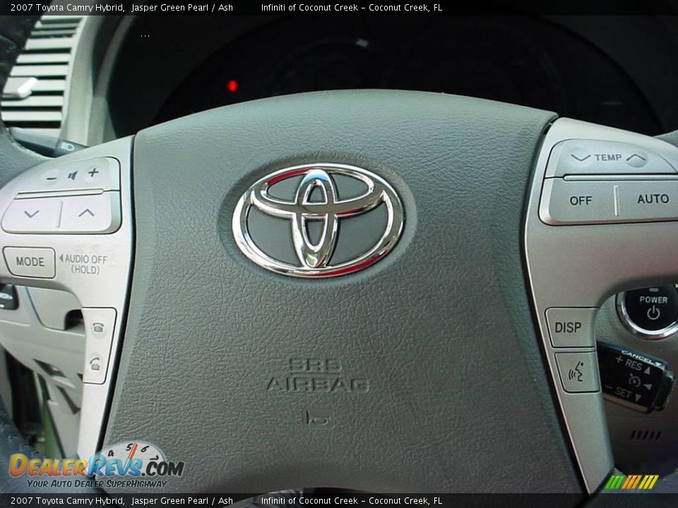 2007 Toyota Camry Hybrid Jasper Green Pearl / Ash Photo #17
