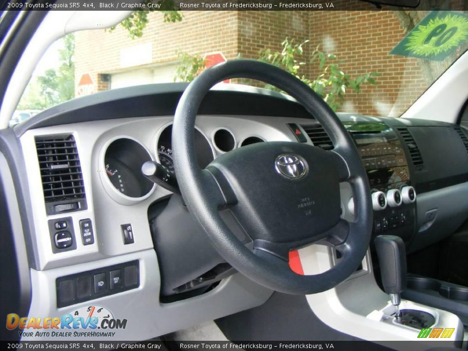 2009 Toyota Sequoia SR5 4x4 Black / Graphite Gray Photo #5