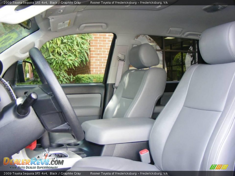 2009 Toyota Sequoia SR5 4x4 Black / Graphite Gray Photo #6