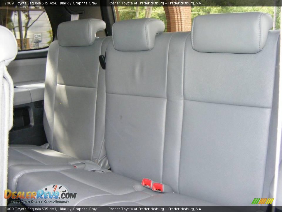 2009 Toyota Sequoia SR5 4x4 Black / Graphite Gray Photo #8