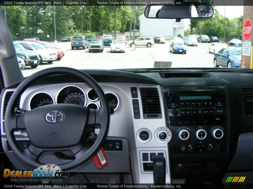 2009 Toyota Sequoia SR5 4x4 Black / Graphite Gray Photo #11