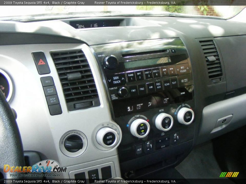 2009 Toyota Sequoia SR5 4x4 Black / Graphite Gray Photo #12
