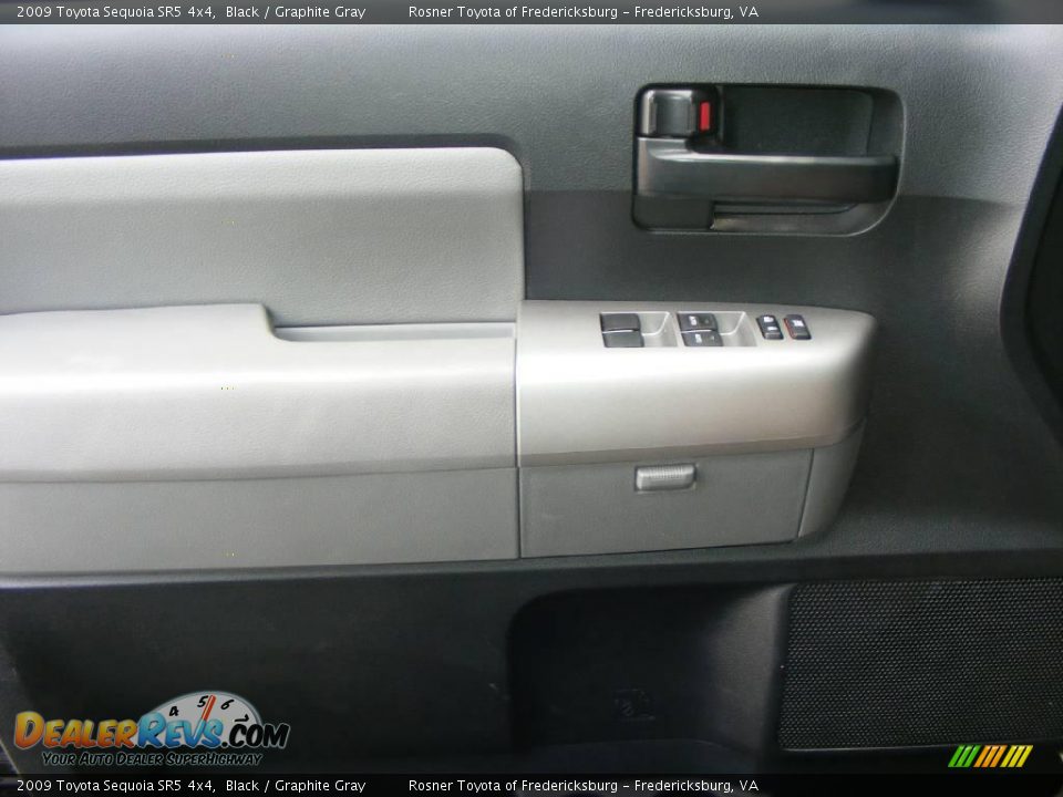 2009 Toyota Sequoia SR5 4x4 Black / Graphite Gray Photo #17